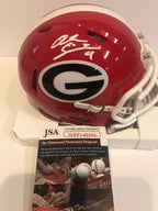 Alec Ogletree Autographed Signed Georgia Bulldogs Mini Helmet Jsa Coa