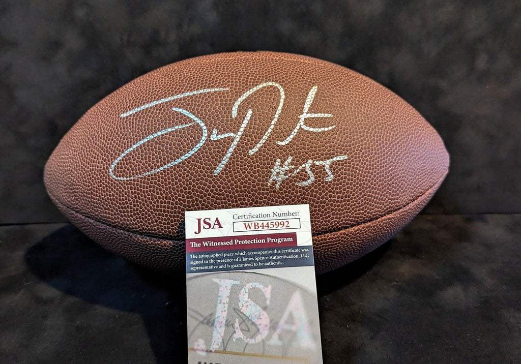 Pittsburgh Steelers Joey Porter Sr Signed Nfl Football Jsa Coa