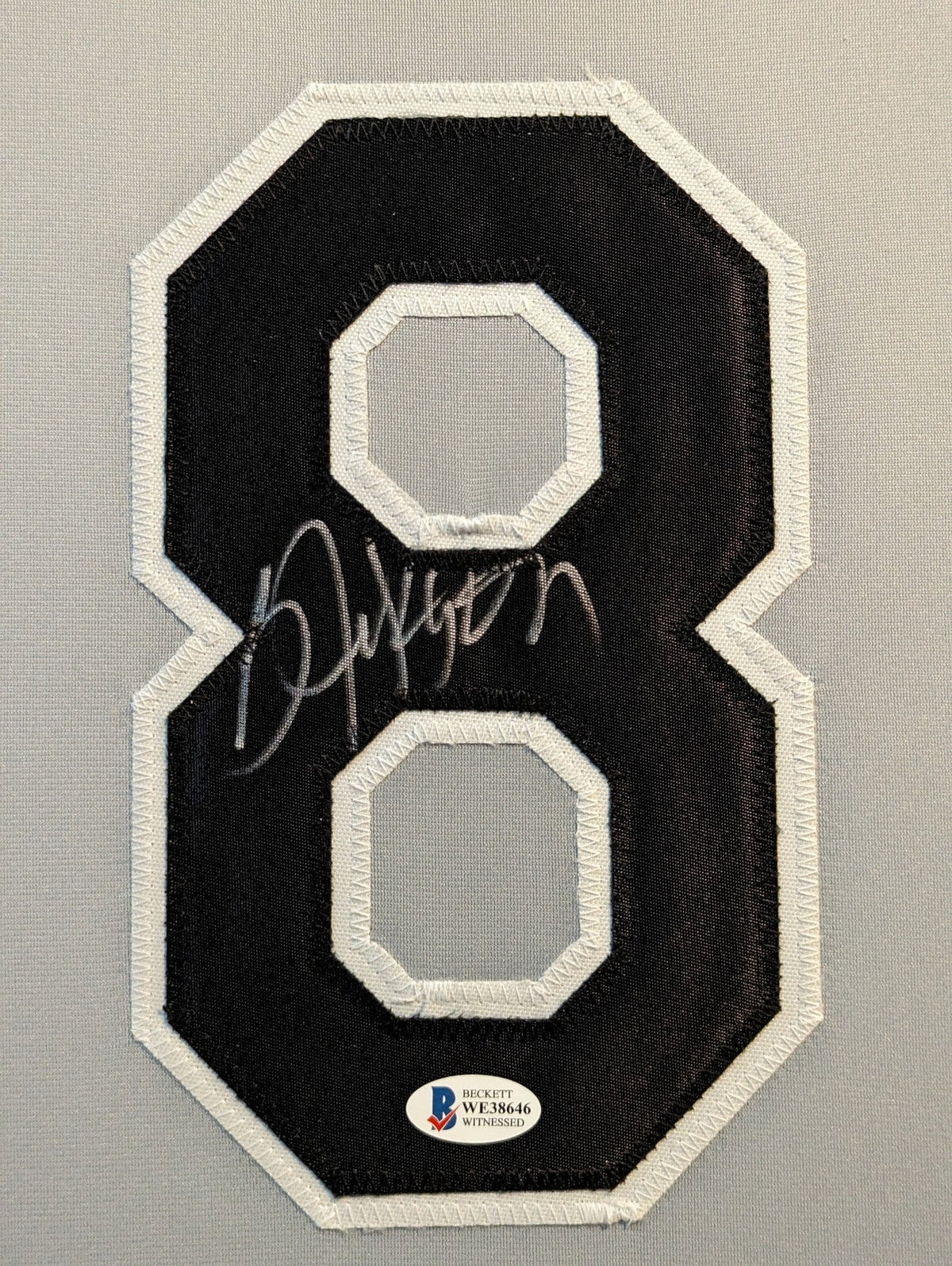 Framed Suede Bo Jackson Autographed Signed Chicago White Sox Beckett Coa