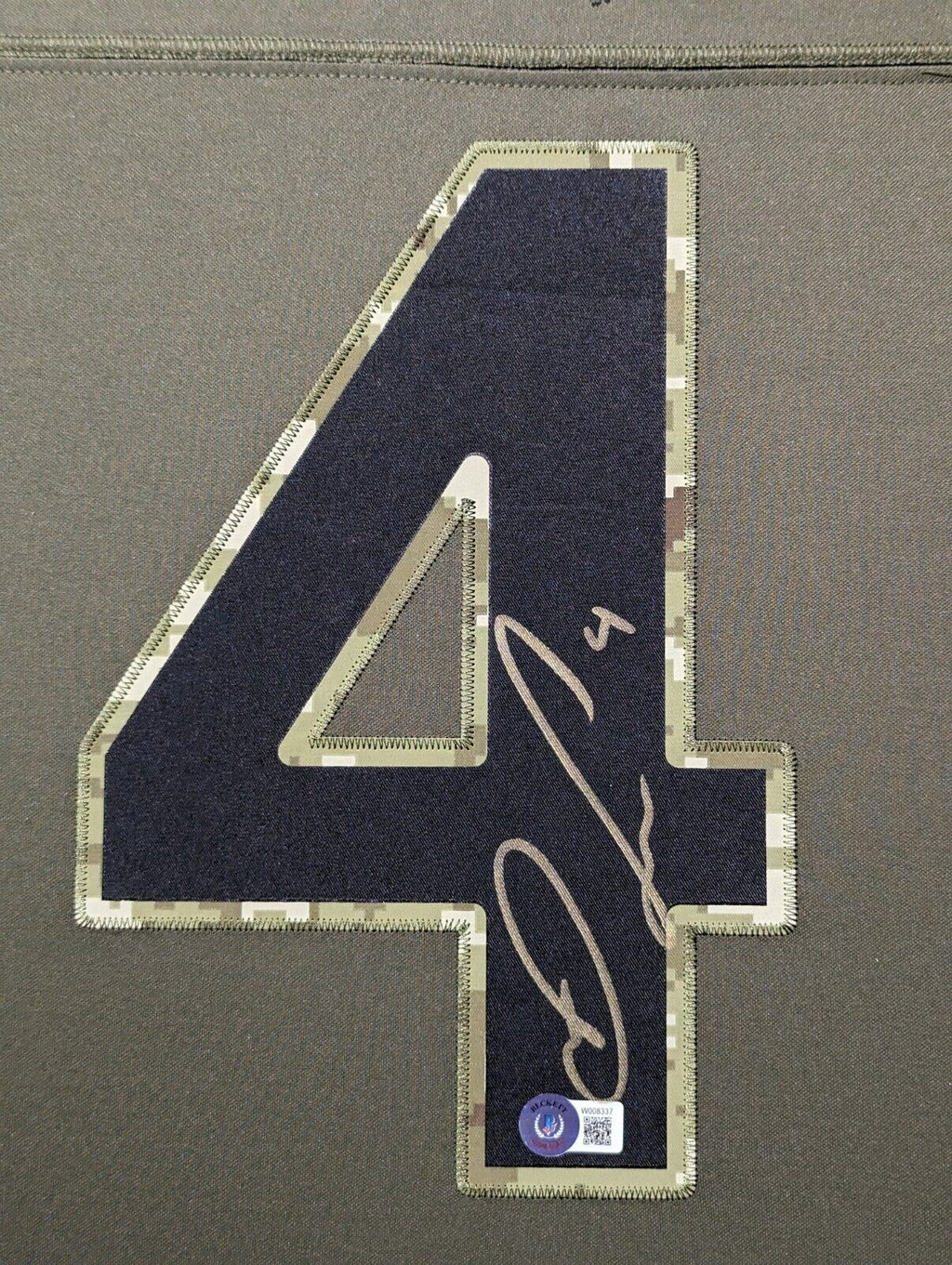 Framed Minnesota Vikings Dalvin Cook Salute To Service Jersey Usa Bas Holo