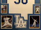Framed Eric Gagne Autographed Signed La Dodgers Jersey Jsa Coa