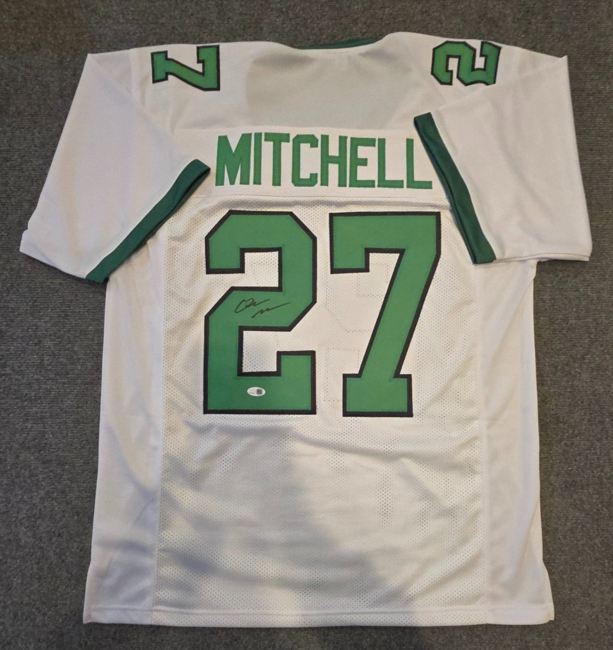 Philadelphia Eagles Quinyon Mitchell Autographed Signed Jersey Jsa Coa
