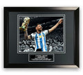 Lionel Messi Argentina World Cup Unsigned Photograph Framed to 11x14