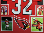 Framed Arizona Cardinals Budda Baker Autographed Signed Jersey Beckett Coa