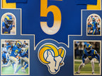 Framed Los Angeles Rams Jalen Ramsey Autographed Signed Jersey Jsa Coa