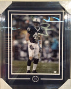 Sean Lee Framed Signed Penn State 16X20 Photo Jsa Coa