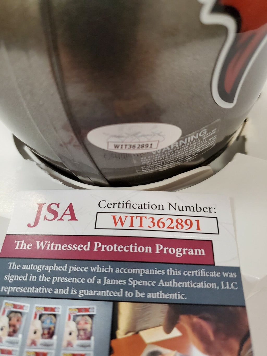 Dexter Jackson Autographed Inscribed Tampa Bay Buccaneers Mini Helmet Jsa Coa