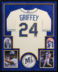 Suede Framed Seattle Mariners Ken Griffey Jr Autographed Jersey Tristar Holo