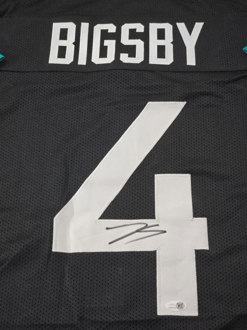 Jacksonville Jaguars Tank Bigsby Autographed Signed Jersey Jsa Coa