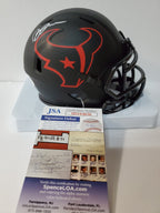Houston Texans Brevin Jordan Signed Eclipse Mini Helmet Jsa Coa