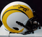 Los Angeles Rams Cam Akers Autographed Lunar Mini Helmet Beckett Holo