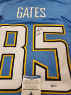 L.A. Chargers Antonio Gates Autographed Signed Jersey Beckett Coa