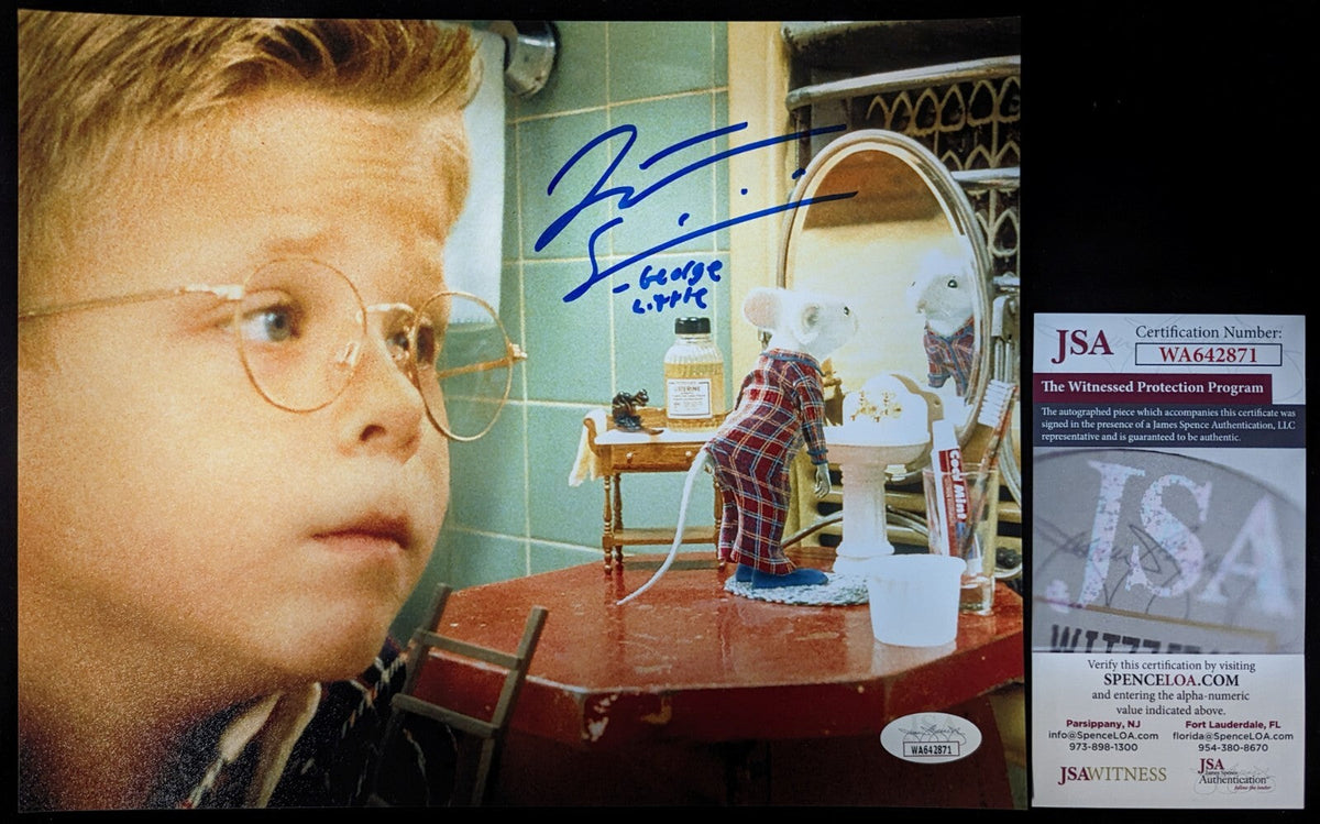 Jonathan Lipnicki Signed 8X10 Stuart Little Photo Jsa Coa