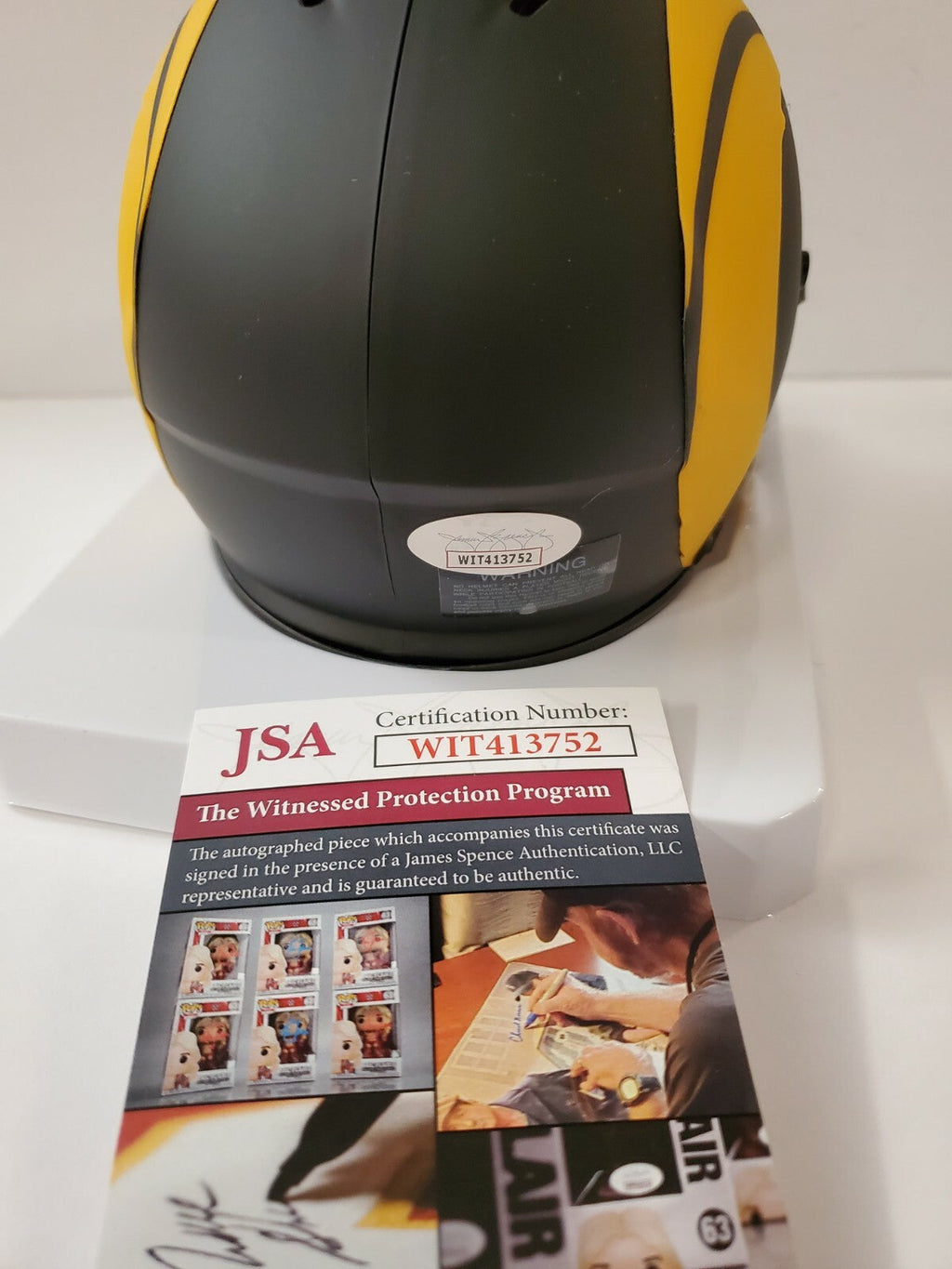 Los Angeles Rams Aaron Donald Autographed Eclipse Mini Helmet Jsa Coa