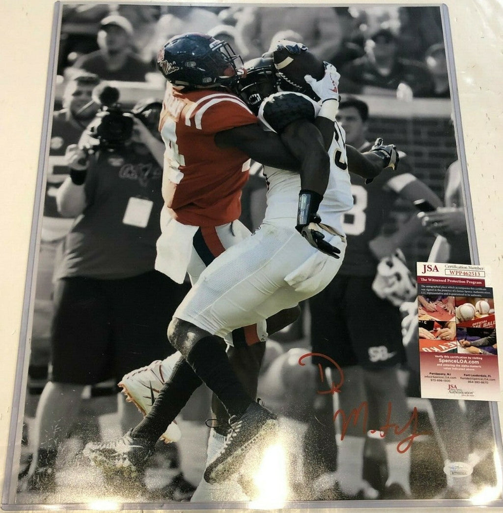 Ole Miss Rebels Dk Metcalf Autographed Signed 16X20 Photo Jsa  Coa