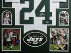 Framed New York Jets Darrelle Revis Autographed Signed Jersey Beckett Holo