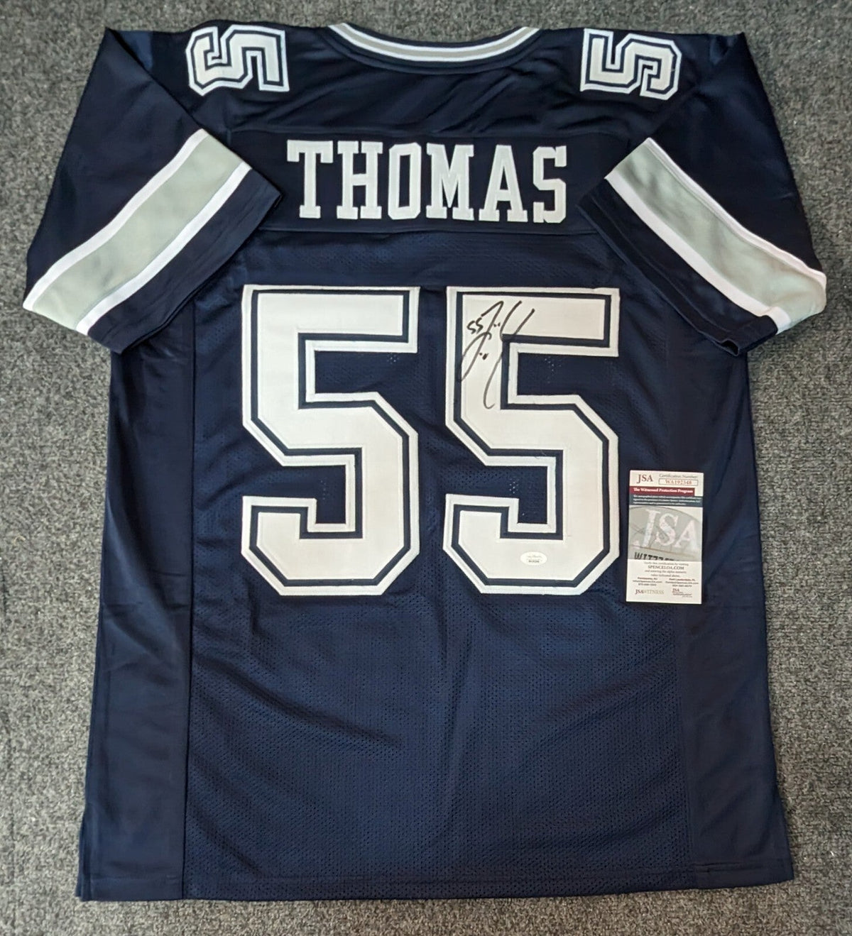 Dallas Cowboys Zach Thomas Autographed Signed Jersey Jsa  Coa