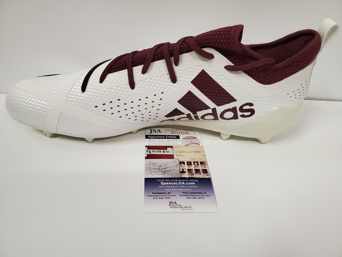 Frank Darby Autographed Signed Adidas Cleat Jsa Coa