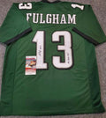 Philadelphia Eagles Travis Fulgham Autographed Inscribed Jersey Jsa Coa