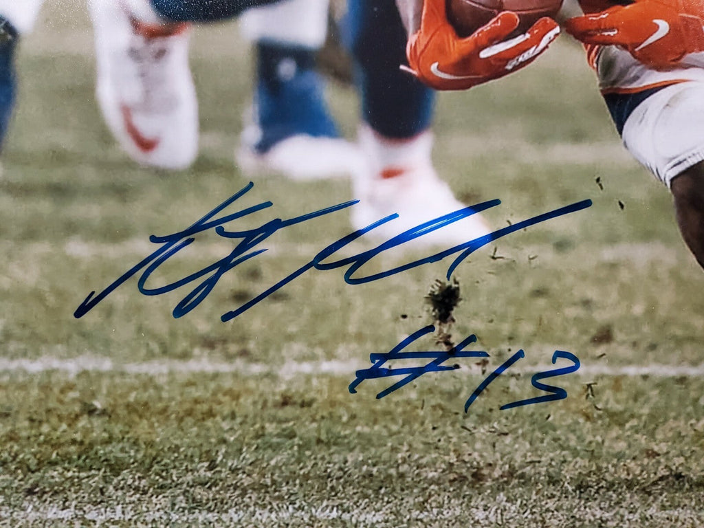Denver Broncos Kj Hamler Framed Signed 16X20 Photo Jsa Coa