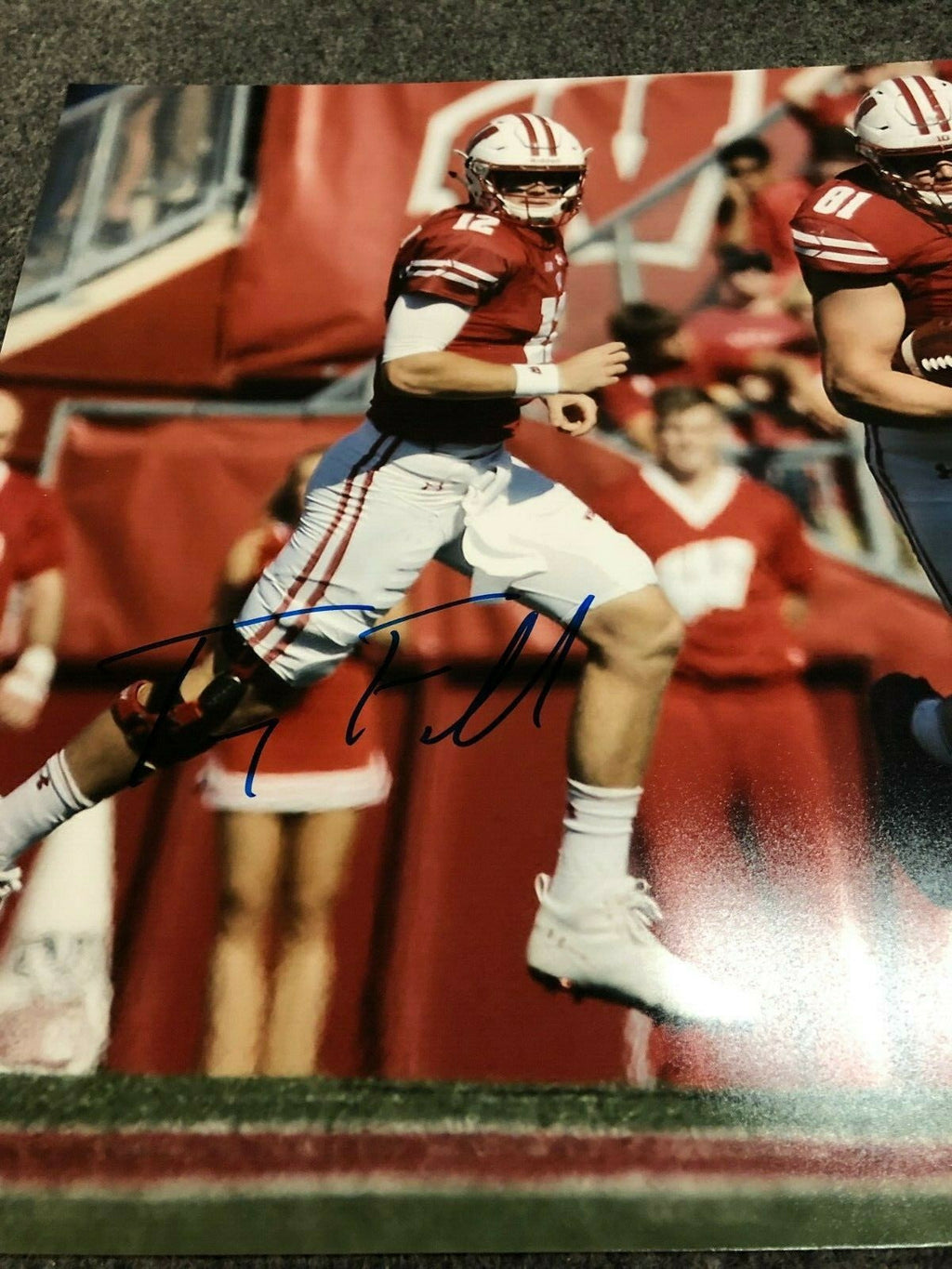 Wisconsin Badgers Troy Fumagalli Autographed Signed 16X20 Photo Jsa  Coa