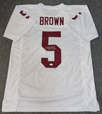 Oklahoma Sooners Marquise Brown Autographed Signed Jersey Jsa Coa Sticker Only