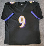 Baltimore Ravens Justin Tucker Autographed Signed Stat Jersey Jsa Coa