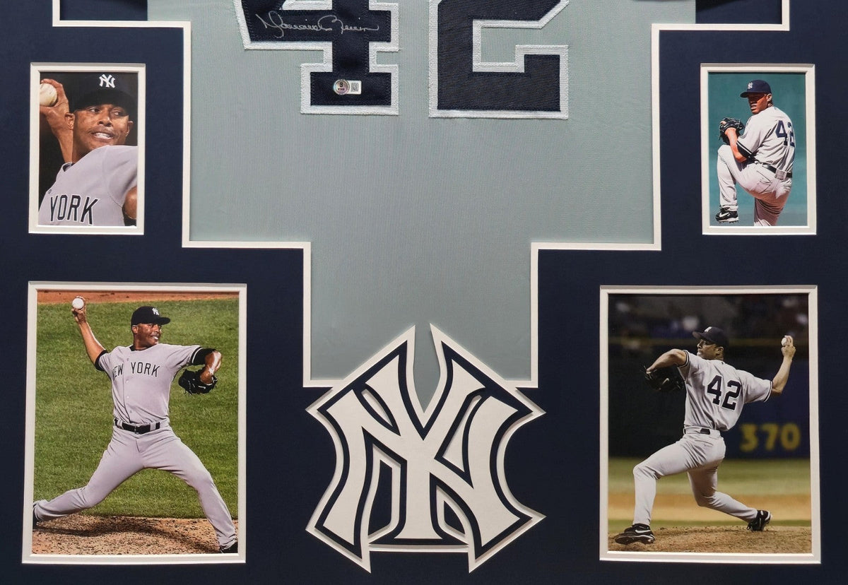 Framed N.Y. Yankees Mariano Rivera Autographed Signed Insc Jersey Beckett Holo