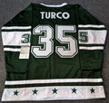 Western All Stars Marty Turco Autographed Signed Jersey Jsa Coa