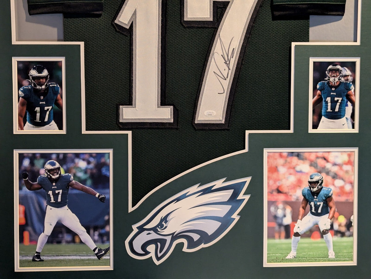 Framed Philadelphia Eagles Nakobe Dean Autographed Signed Jersey Jsa Coa