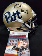Pitt Panthers Phil Campbell Iii Autographed Signed Speed Mini Helmet Jsa Coa
