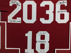 Framed Oklahoma Sooners Steve Owens Autographed Signed Jersey Psa Coa