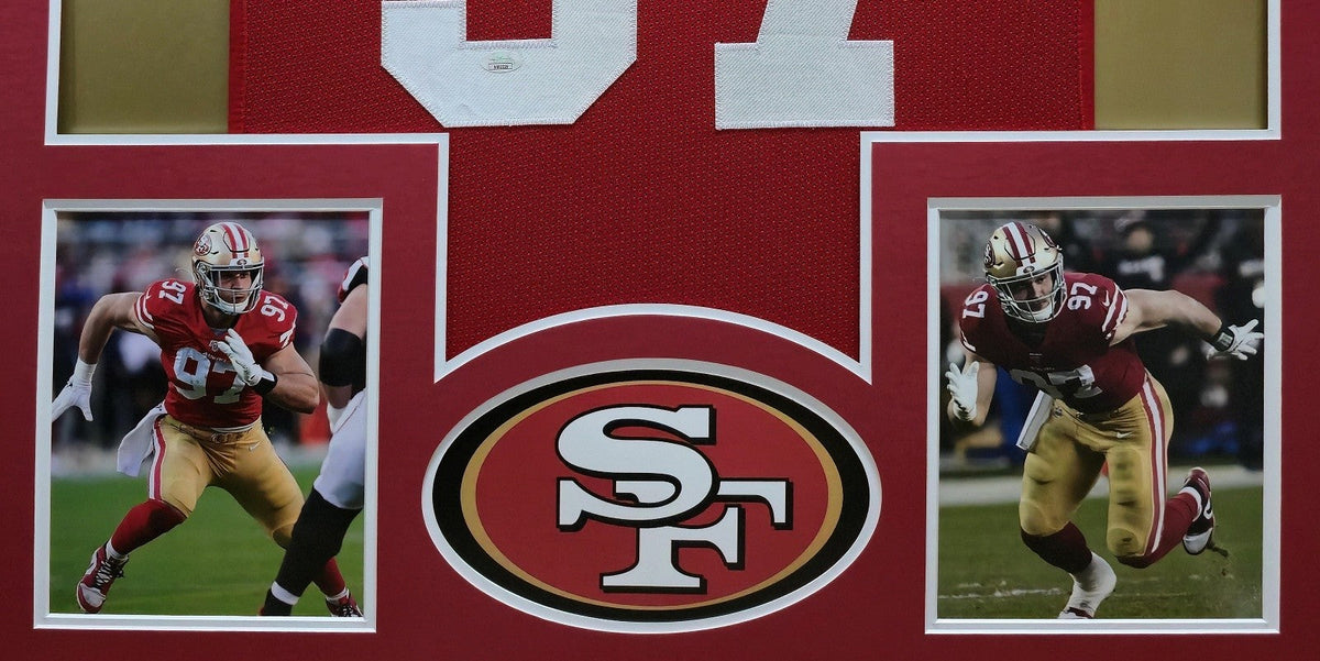 Framed San Francisco 49Ers Nick Bosa Autographed Signed Jersey Jsa Coa