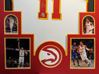 Custom Framed Atlanta Hawks Trae Young Signed Autographed Jersey Beckett Holo