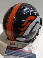 Denver Broncos Javonte Williams Autographed Speed Mini Helmet Jsa Coa