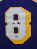 Framed In Suede L.A. Lakers Kobe Bryant Autographed Signed Jersey Psa Coa