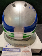 Seattle Seahawks Devon Witherspoon Signed Throwback Mini Helmet Jsa Coa