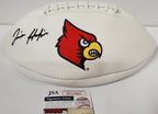 Javian Hawkins Autographed Louisville Cardinals Logo Football Jsa  Coa