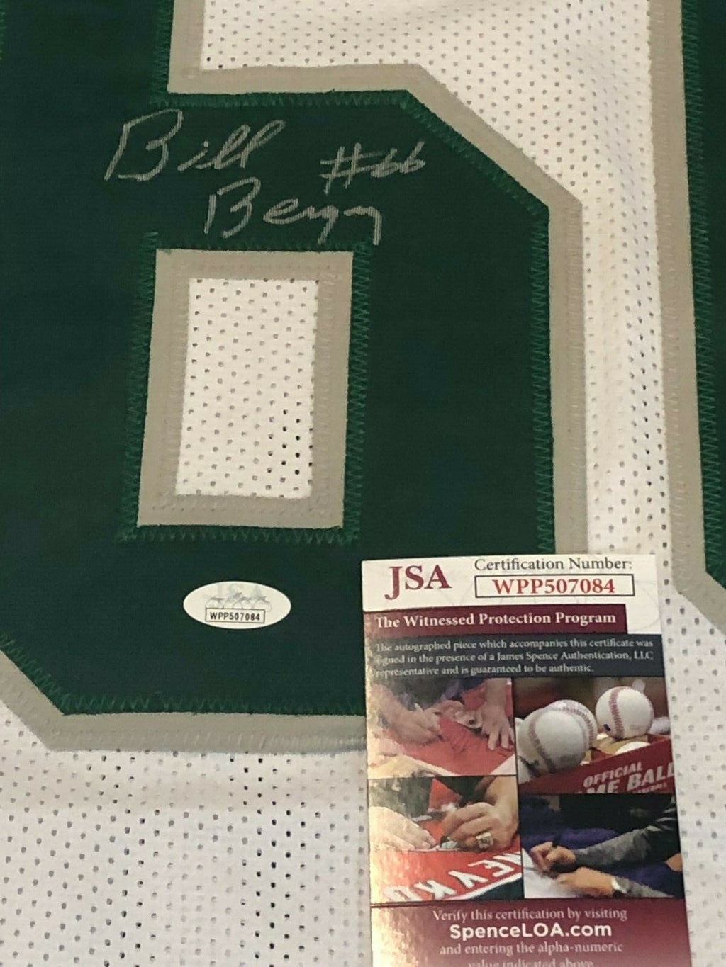 Philadelphia Eagles Bill Bergey Autographed Signed Jersey Jsa  Coa