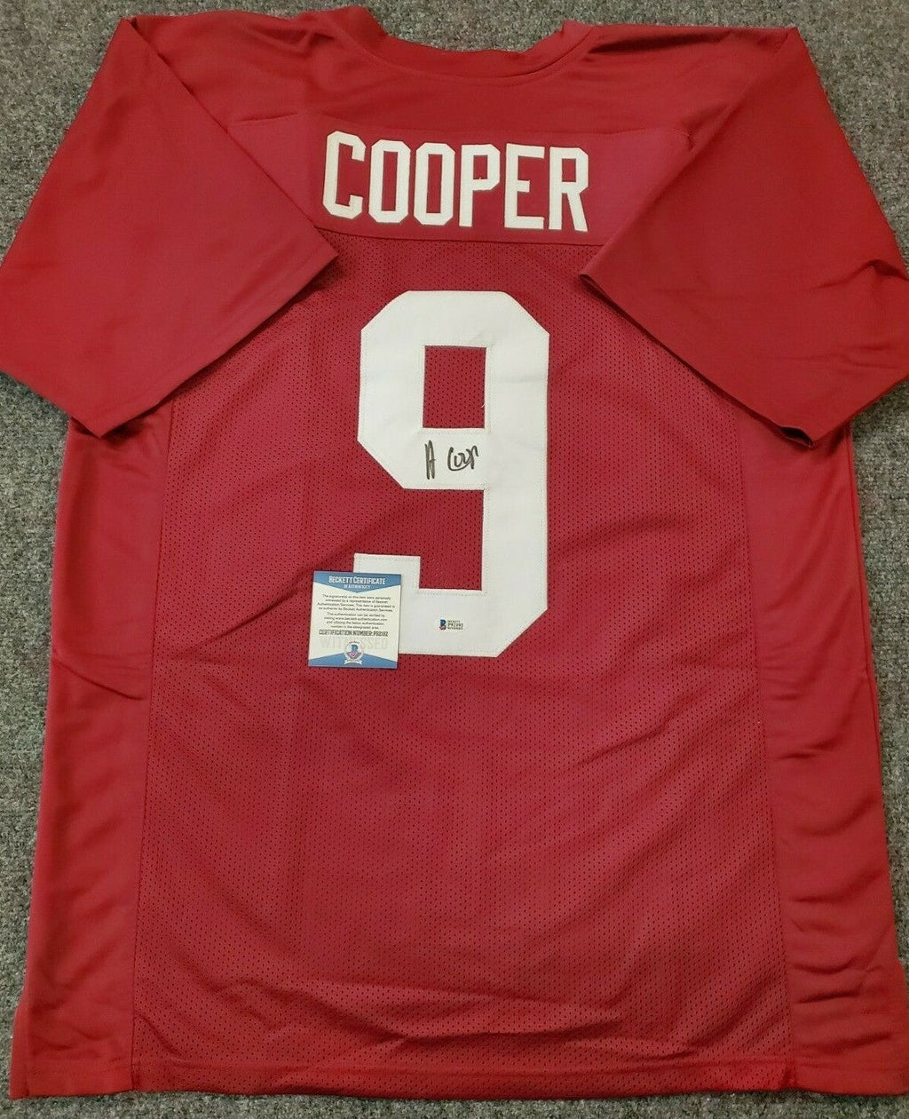 Alabama Crimson Tide Amari Cooper Autographed Signed Jersey Beckett Coa