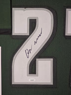 Framed Philadelphia Eagles Quinyon Mitchell Autographed Signed Jersey Jsa Coa