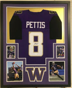 Framed Washington Huskies Dante Pettis Autographed Signed Jersey Jsa Coa
