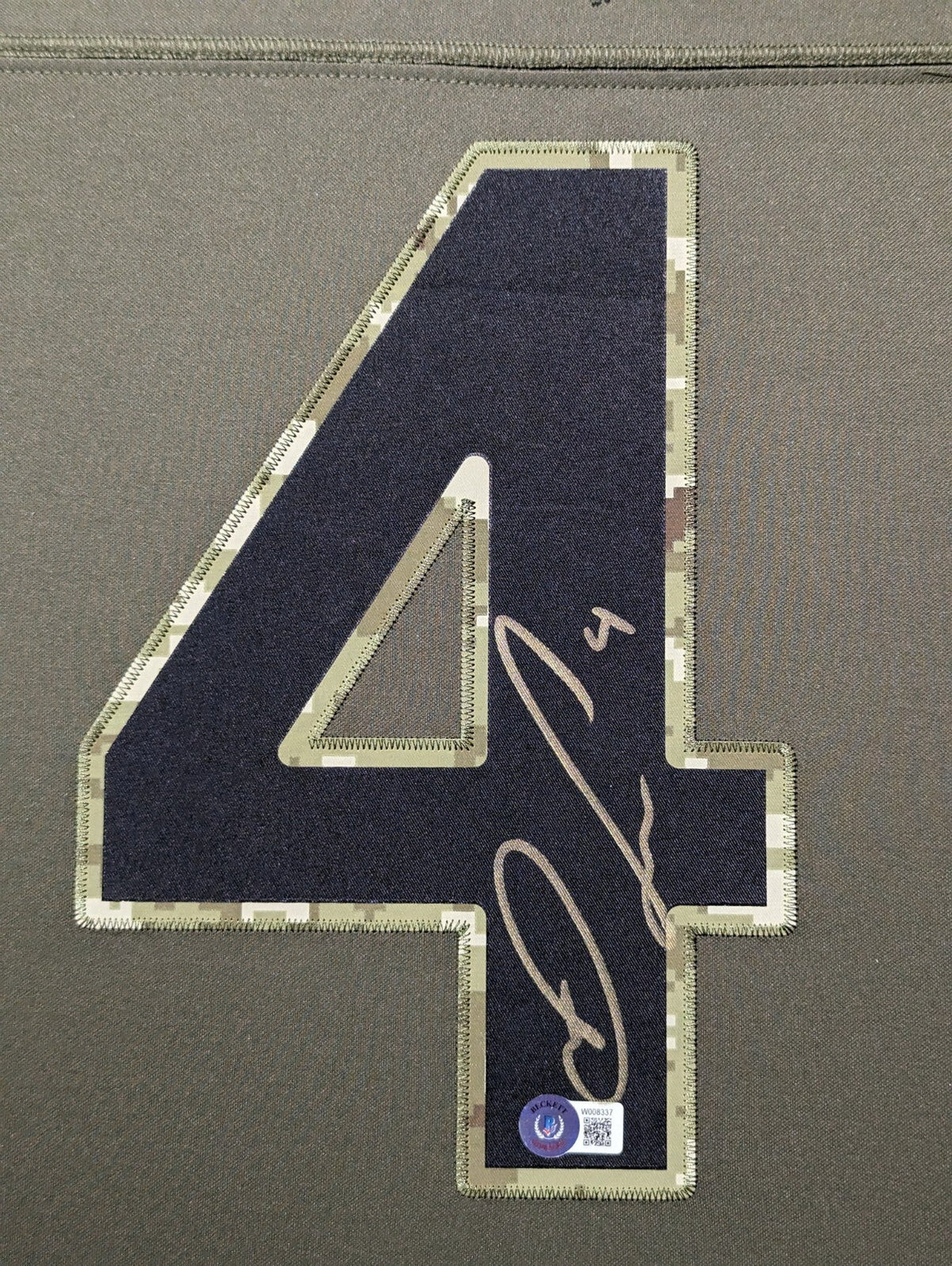 Framed Minnesota Vikings Dalvin Cook Salute To Service Jersey Usa Bas Holo