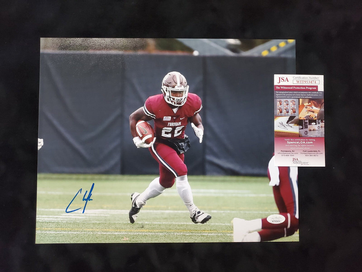 Fordham Rams Chase Edmonds Autographed Signed 11X14 Photo Jsa  Coa
