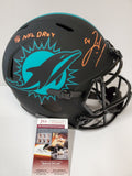 Miami Dolphins Zach Thomas Signed Insc Full Size Eclipse Rep Helmet Jsa Coa