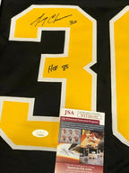 Boston Bruins Gerry Cheevers Autographed Signed Inscribed Jersey Jsa Coa