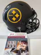 Pittsburgh Steelers Brett Keisel Autographed Signed Eclipse Mini Helmet Jsa Coa