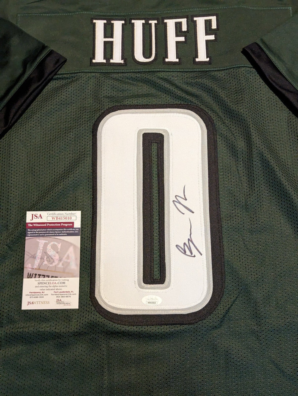 Philadelphia Eagles Bryce Huff Autographed Signed Jersey Jsa Coa