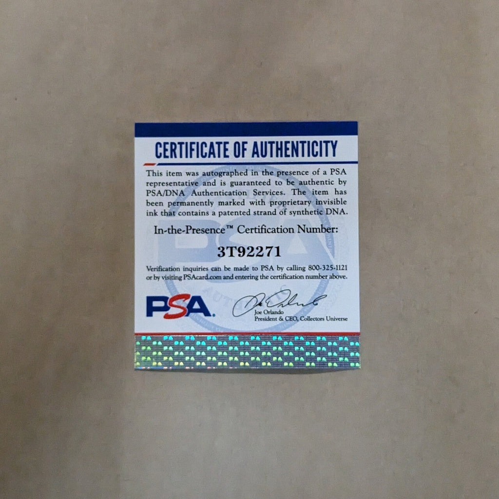 Framed In Suede Orlando Magic Penny Hardaway Autographed Signed Jersey Psa Coa