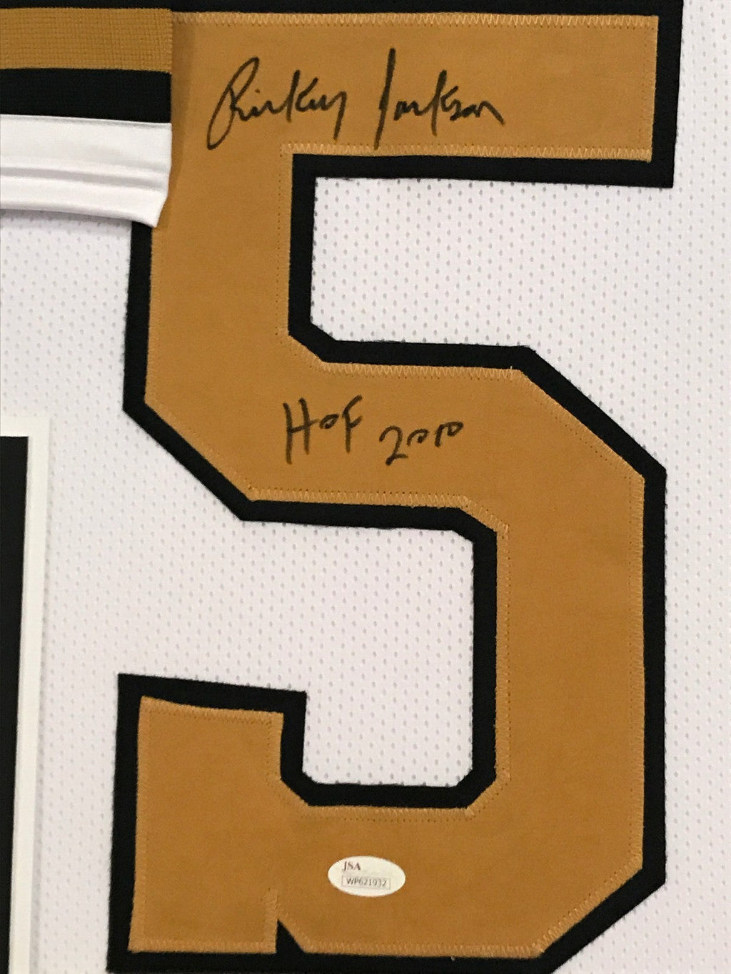 Framed Rickey Jackson Autographed Signed Insc New Orleans Saints Jersey Jsa Coa